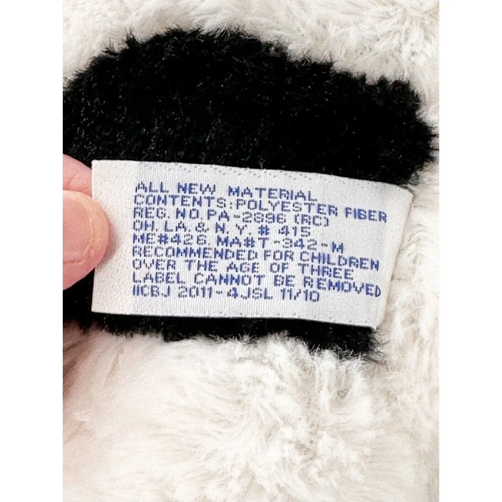 BJ Toy Co Plush Black & White Cow Stuffed Animal 12
